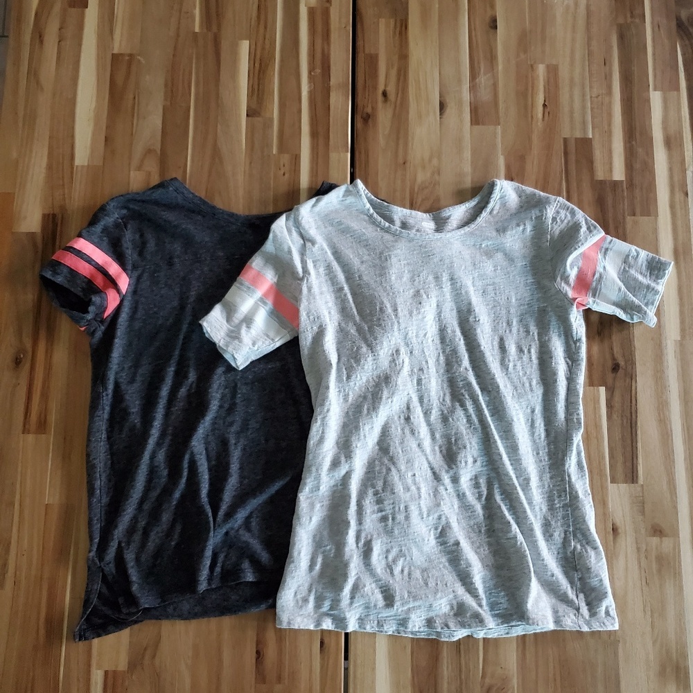 Bundle - Old Navy Girl Striped Sleeve Tee
